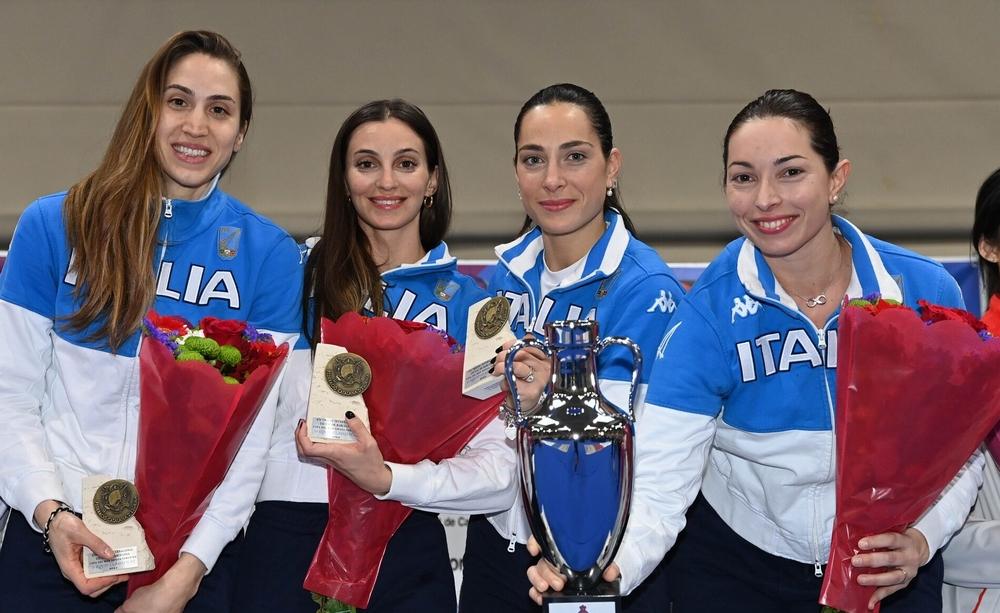 Spada femminile (Giulia Rizzi, Rossella Fiamingo, Alberta Santuccio, Mara Navarria)