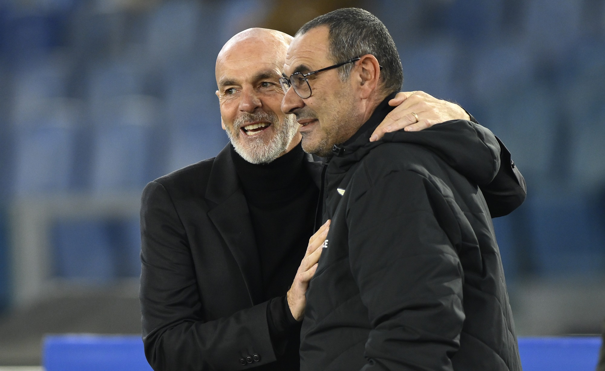 Maurizio Sarri e Stefano Pioli, Lazio-Milan