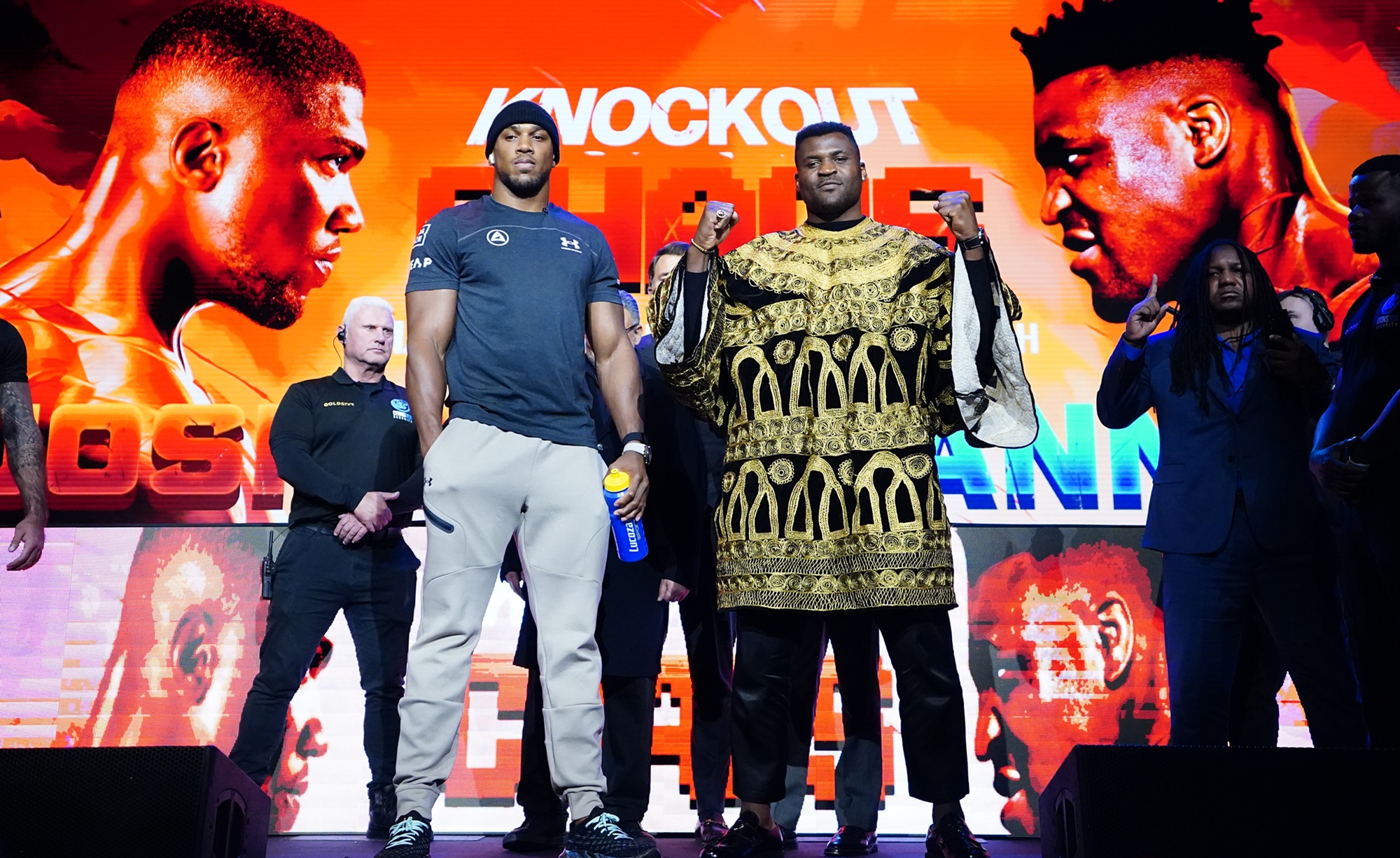 Anthony Joshua e Francis Ngannou