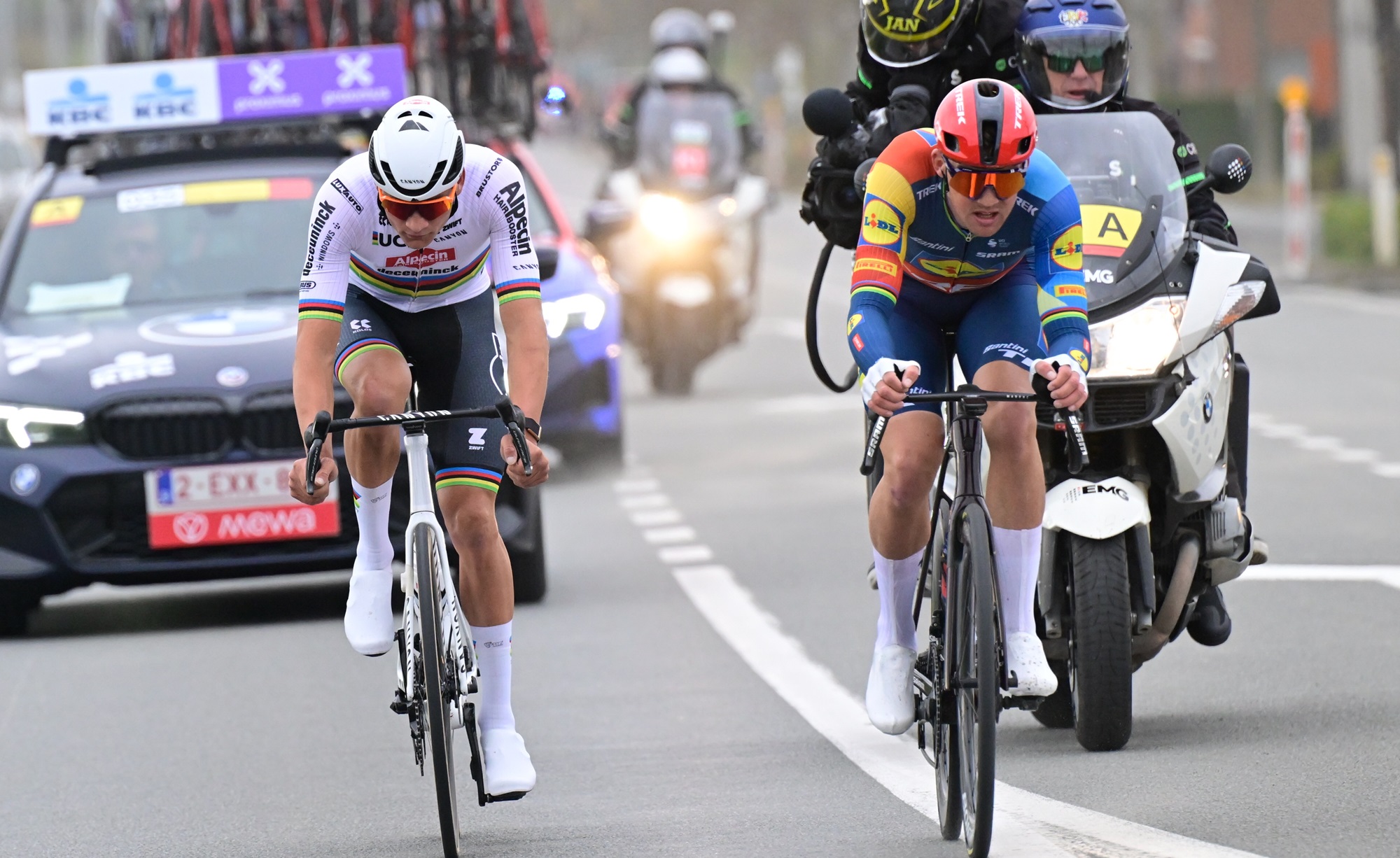 Mathieu van der Poel e Mads Pedersen