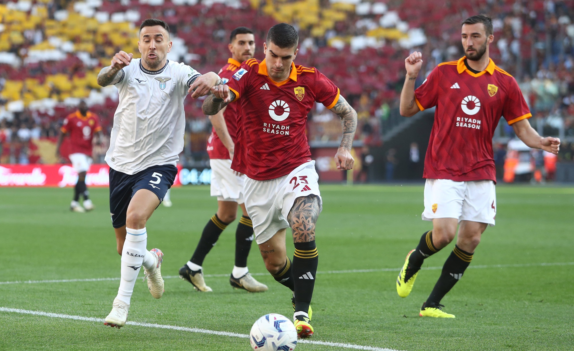 Gianluca Mancini, Matias Vecino e Bryan Cristante