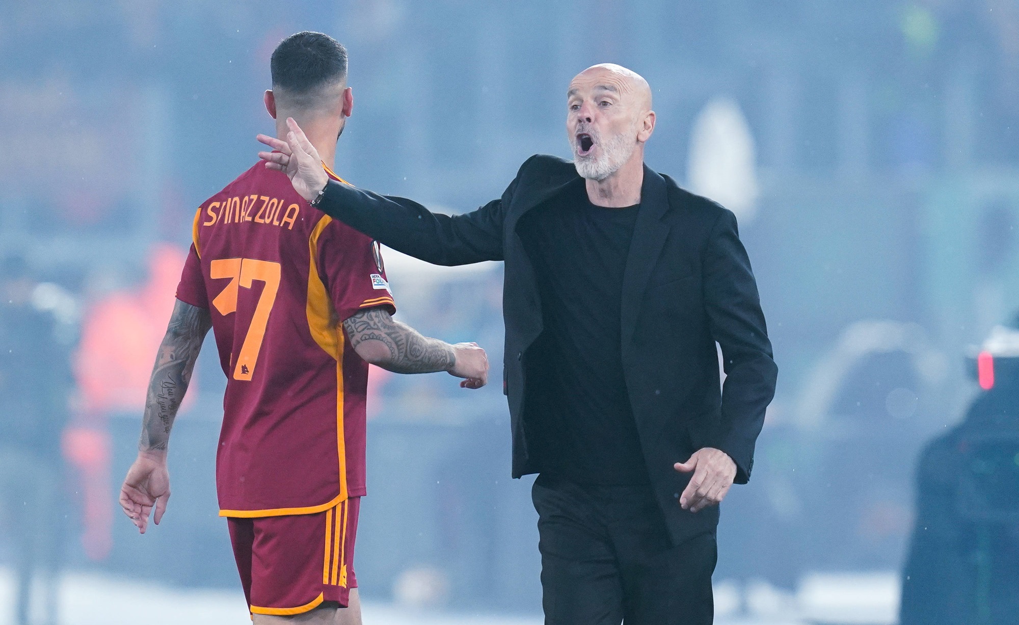 Leonardo Spinazzola e Stefano Pioli