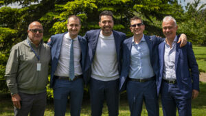 Marcello Marchesini, Marco Bosi, Gianluigi Buffon, Michele Guerra e Giampiero Alinovi - Foto Elisa Morabito