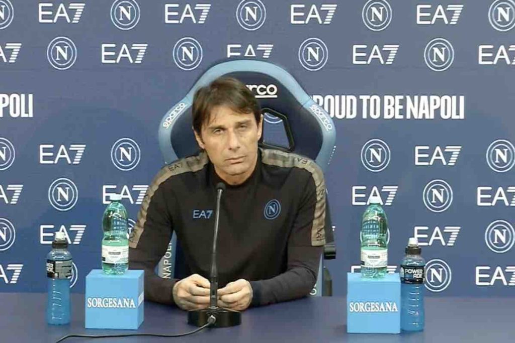 Conte in conferenza prima di Lazio-Napoli