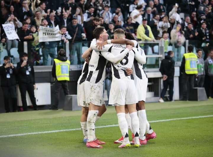 Esultanza Juventus - Foto Nderim Kaceli/IPA Sport