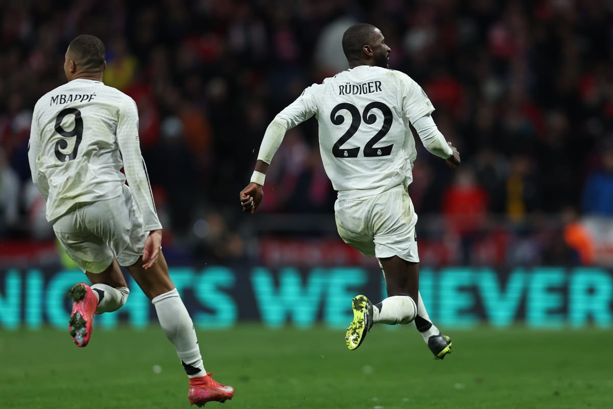 Kylian Mbappè e Antonio Rudiger - Foto Antonio Pozo pressinphoto / IPA