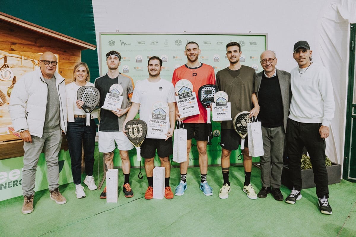 La premiazione della Cergo Roccafiore Padel Cup - Foto Yuri Serafini