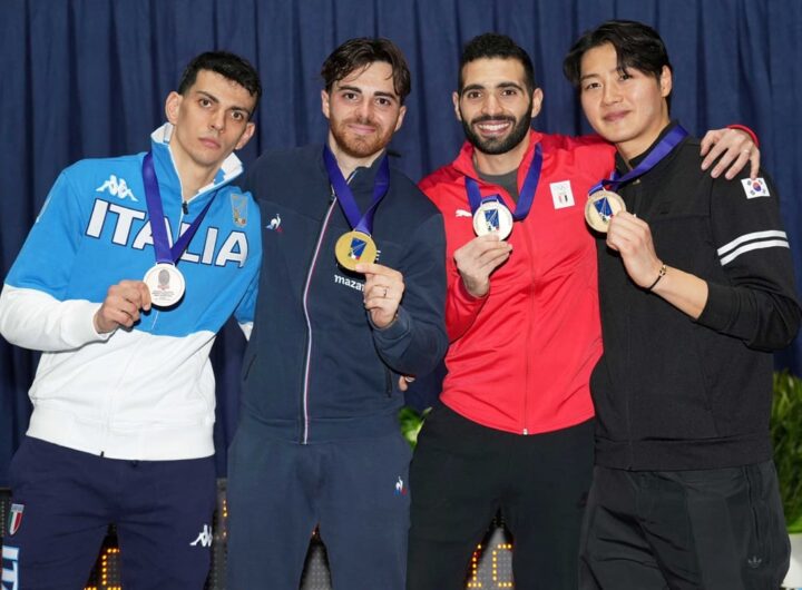 Michele Gallo argento a Padova - Foto Foto BIZZI/Federscherma