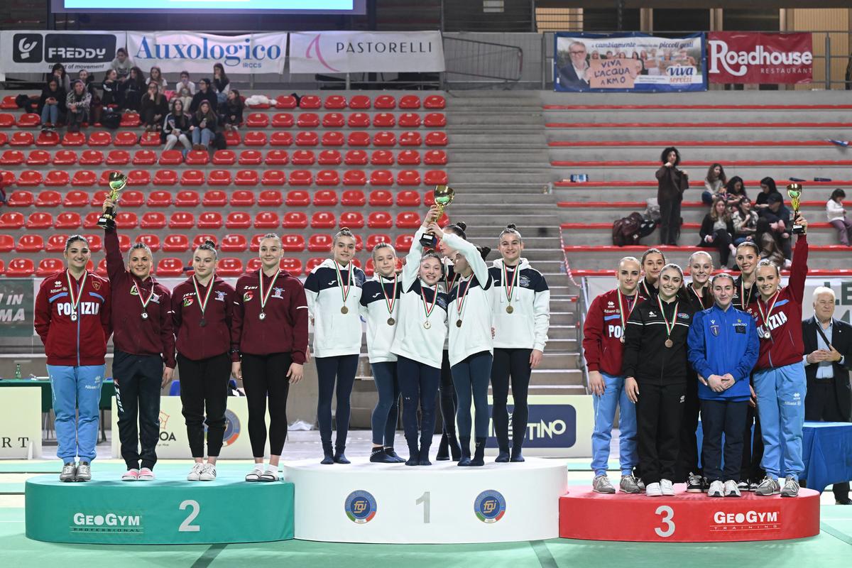 Podio Ancona - Foto Filippo Tomasi/IPA Sport/IPA