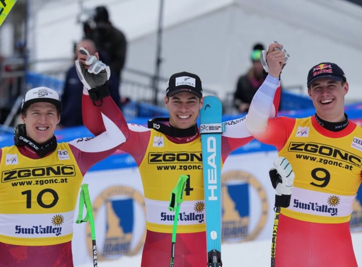 Raphael Haaser, Lukas Feurstein e Franjo Von Allmen
