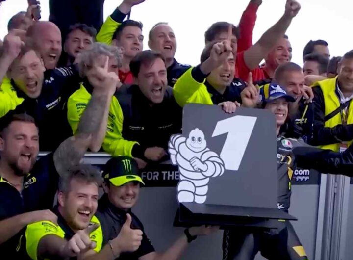 Marco Bezzecchi dopo la vittoria in Argentina nel 2023