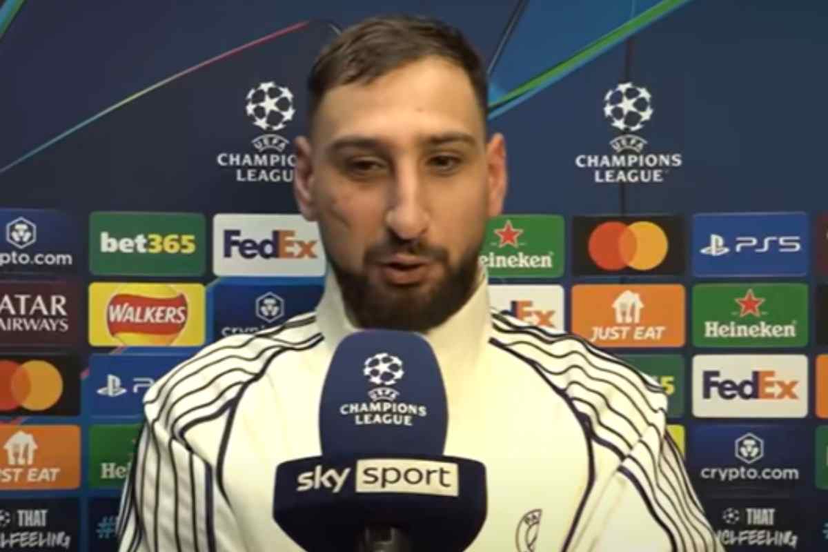 Donnarumma intervistato dopo Liverpool-PSG