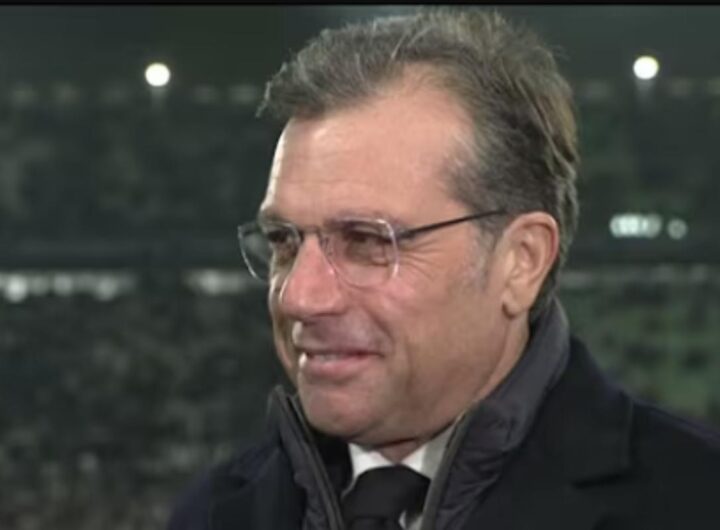 Giuntoli prima di una gara di Champions della Juve