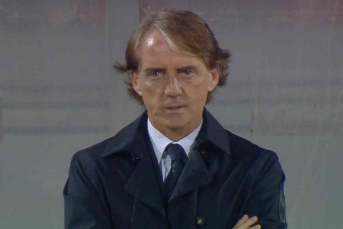 Mancini prima di una partita dell'Italia