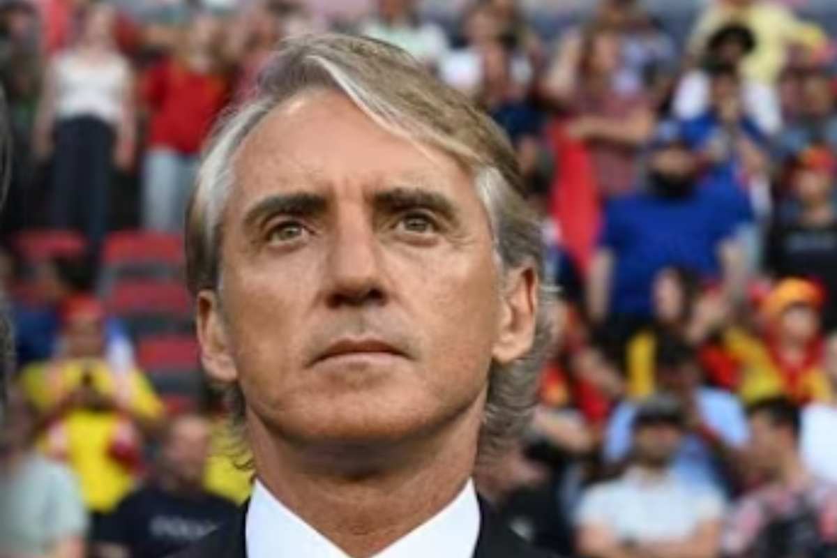 Mancini prima di una partita