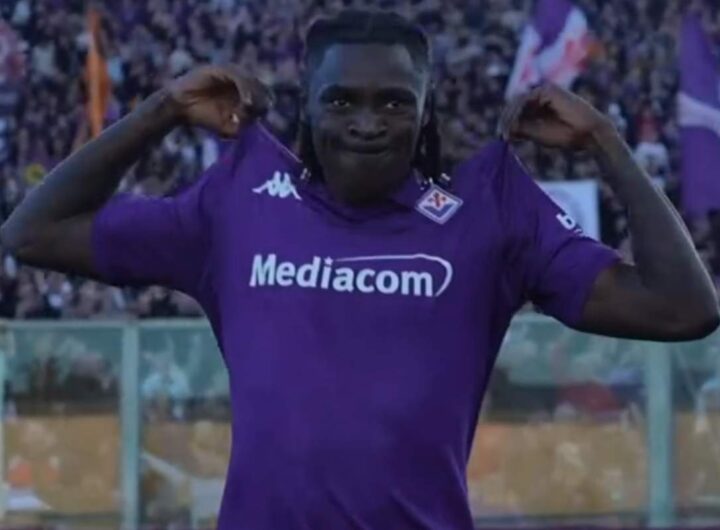 Moise Kean, attaccante della Fiorentina