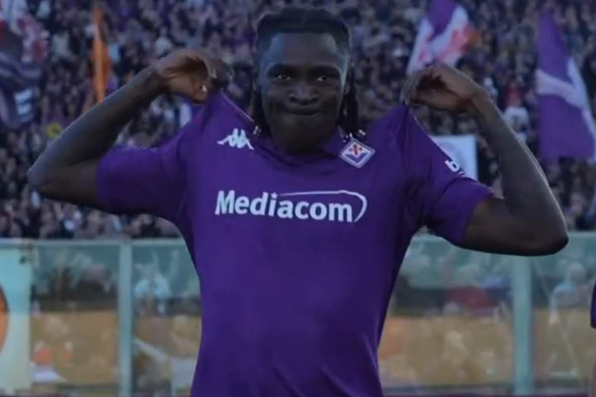 Moise Kean, attaccante della Fiorentina