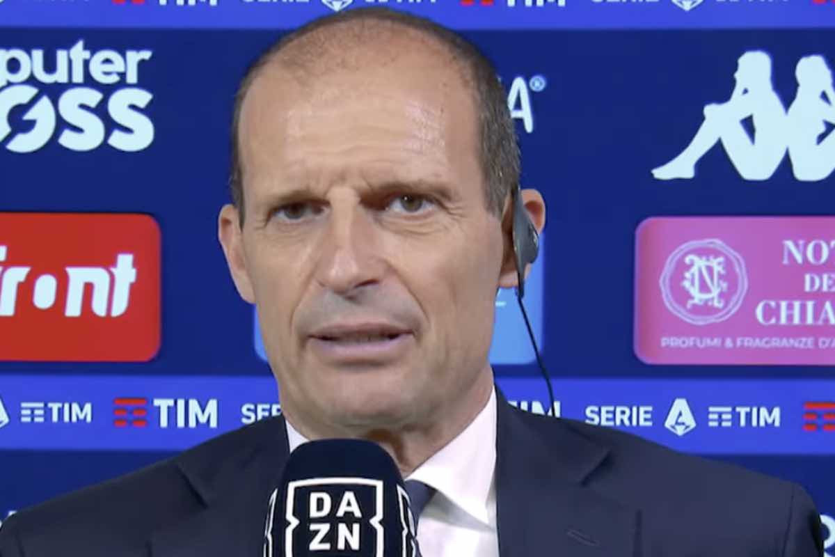 Allegri dopo una partita della Juventus