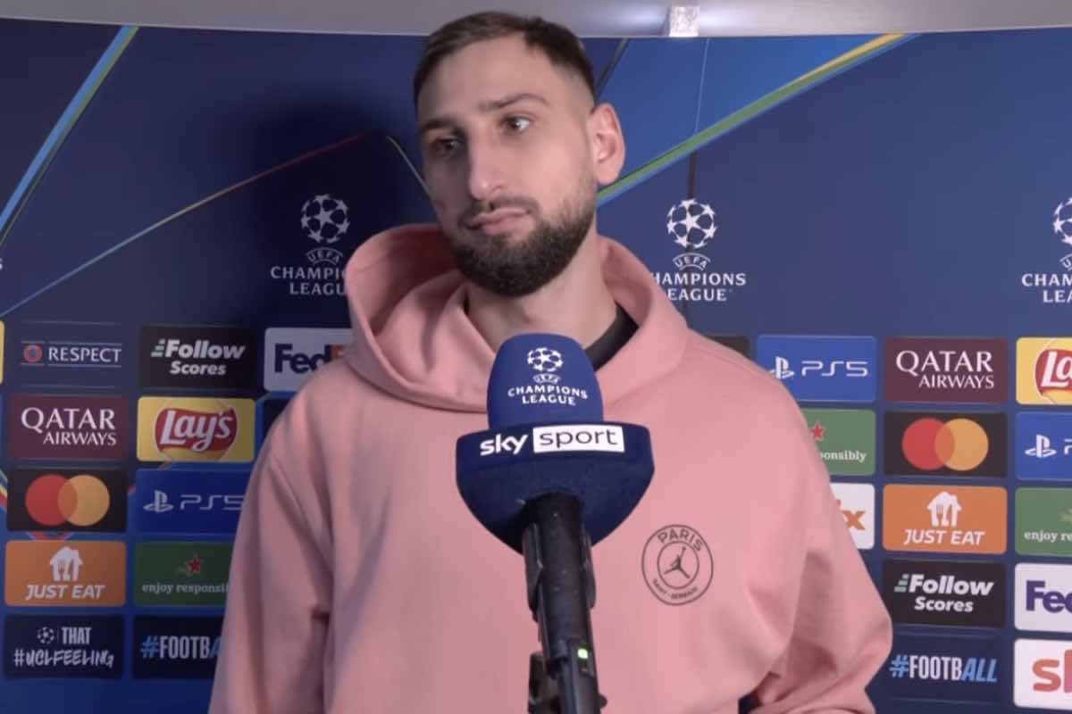 Donnarumma a Sky dopo la Champions