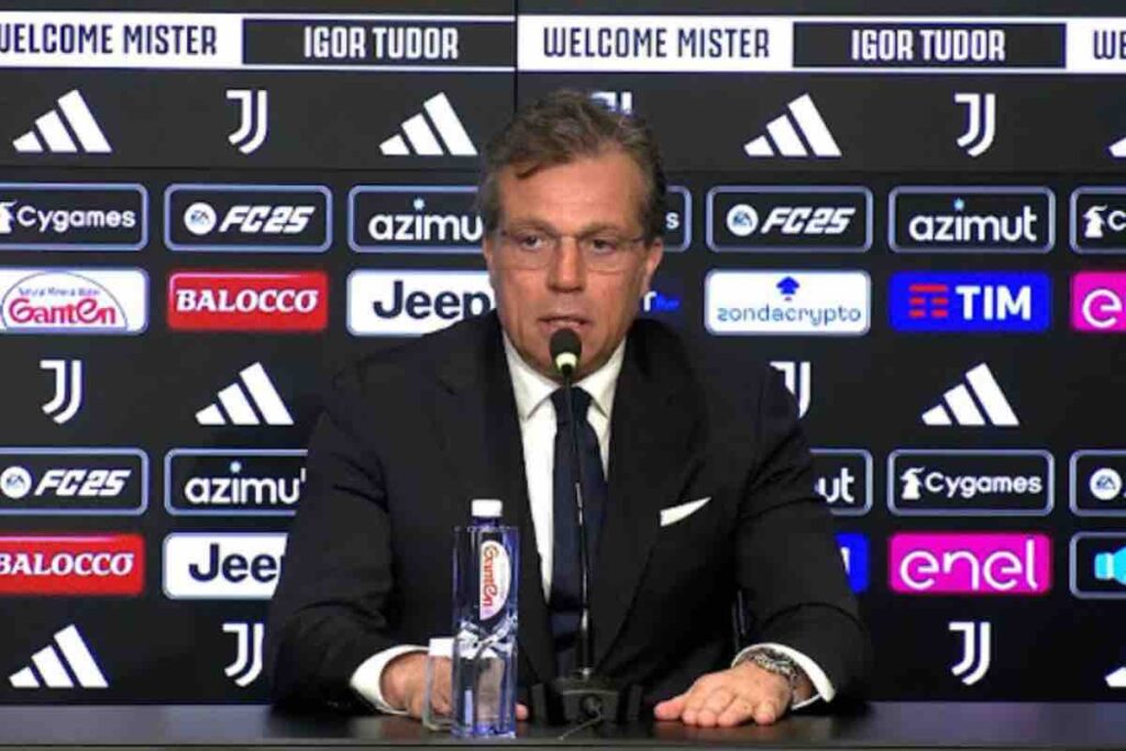 Giuntoli in conferenza