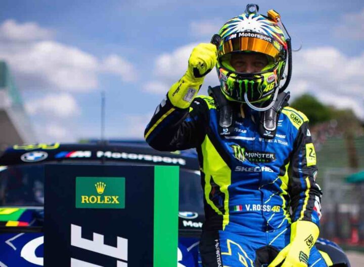 Valentino Rossi dopo la pole ad Imola