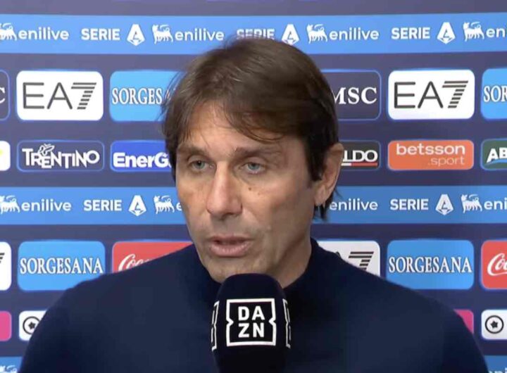 Conte dopo Napoli-Fiorentina a dazn
