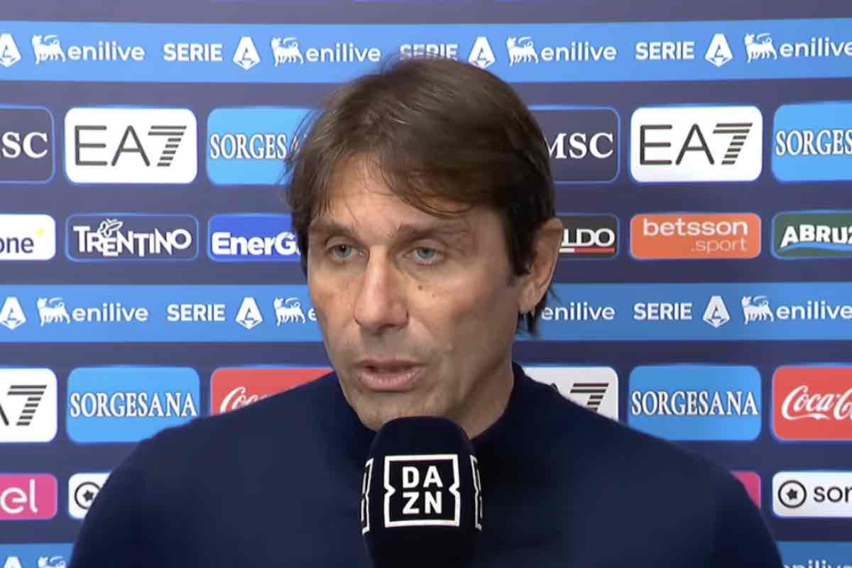 Conte dopo Napoli-Fiorentina a dazn