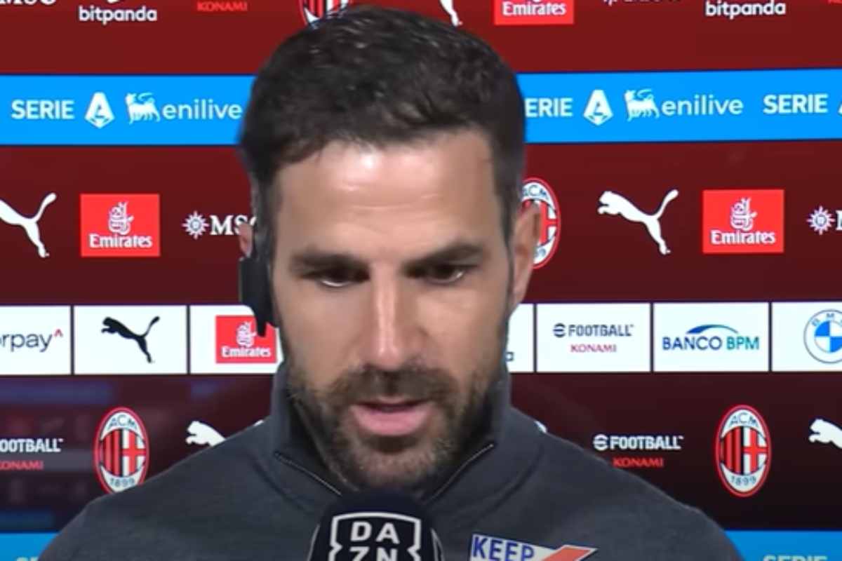 Fabregas dopo una partita del Como