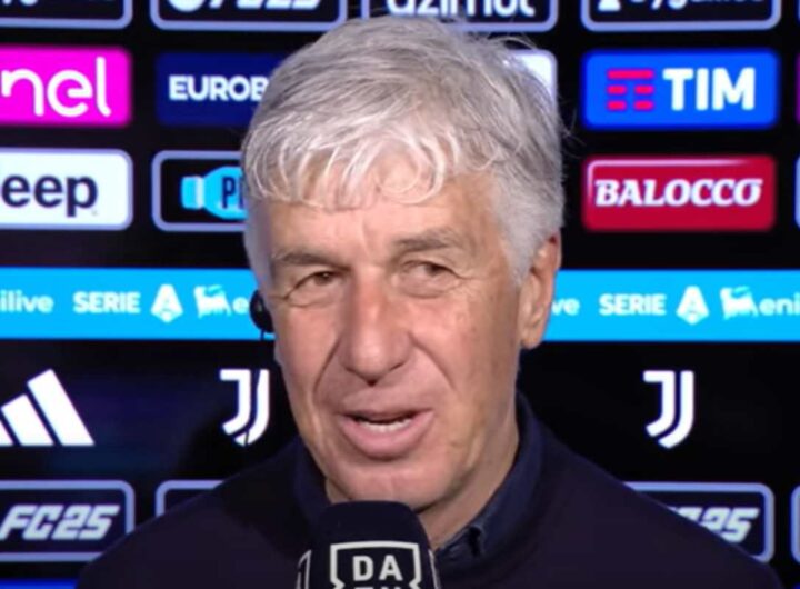 Gasperini dopo una partita dell'Atalanta