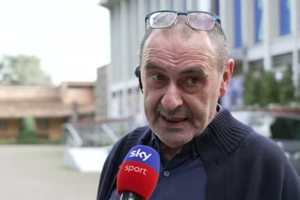 Sarri durante una intervista