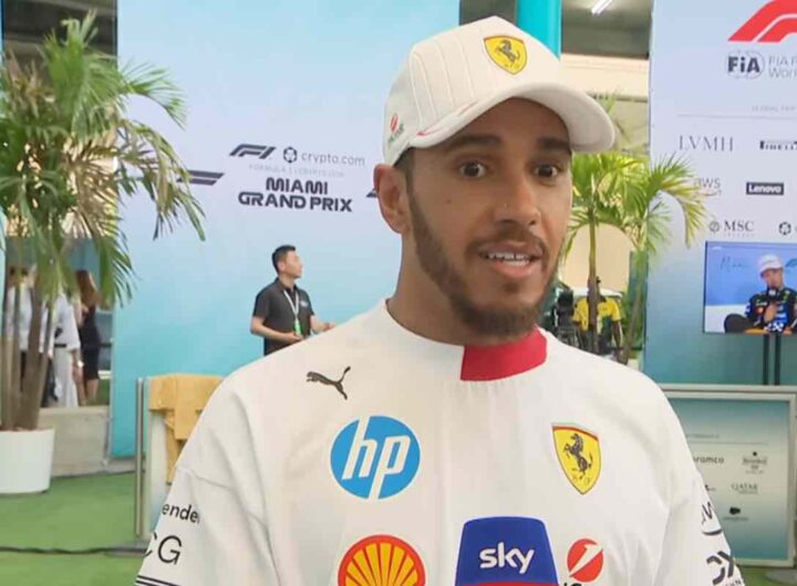 Lewis Hamilton dopo il gp di Miami
