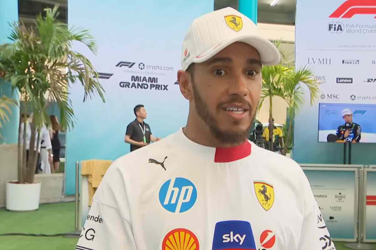 Lewis Hamilton dopo il gp di Miami