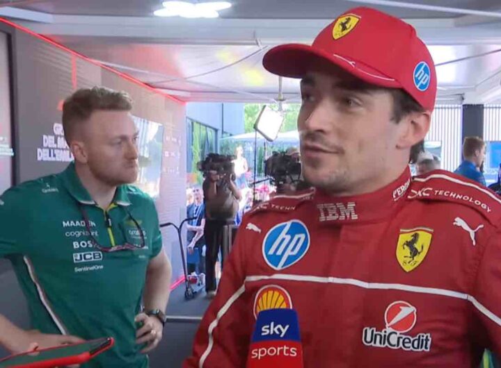 Leclerc dopo il GP di Imola