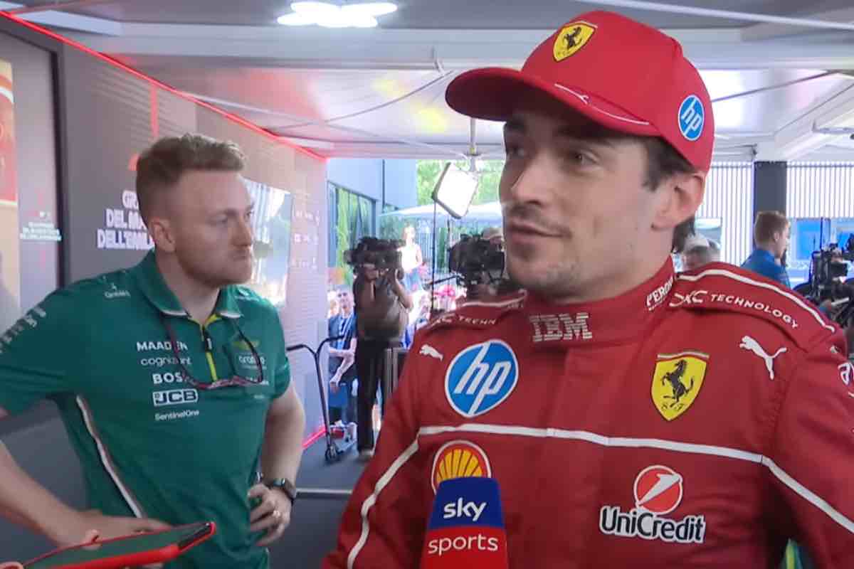 Leclerc dopo il GP di Imola