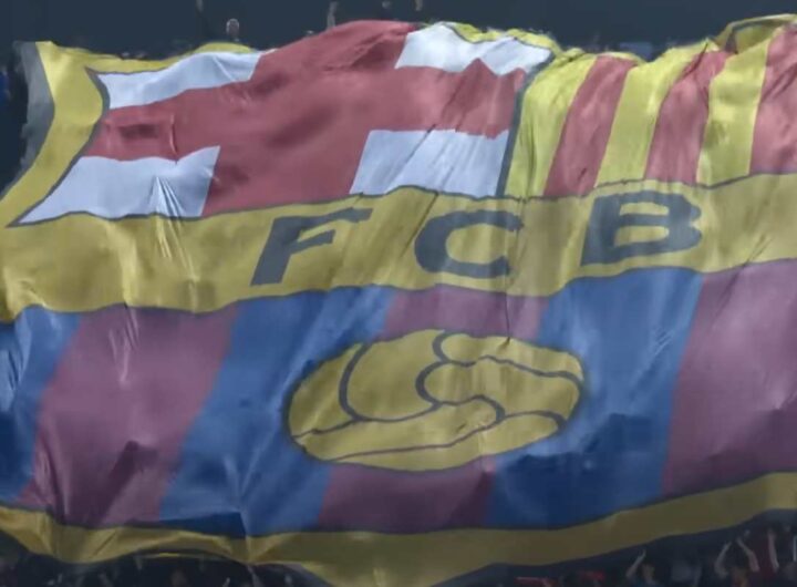 Striscione Barcellona