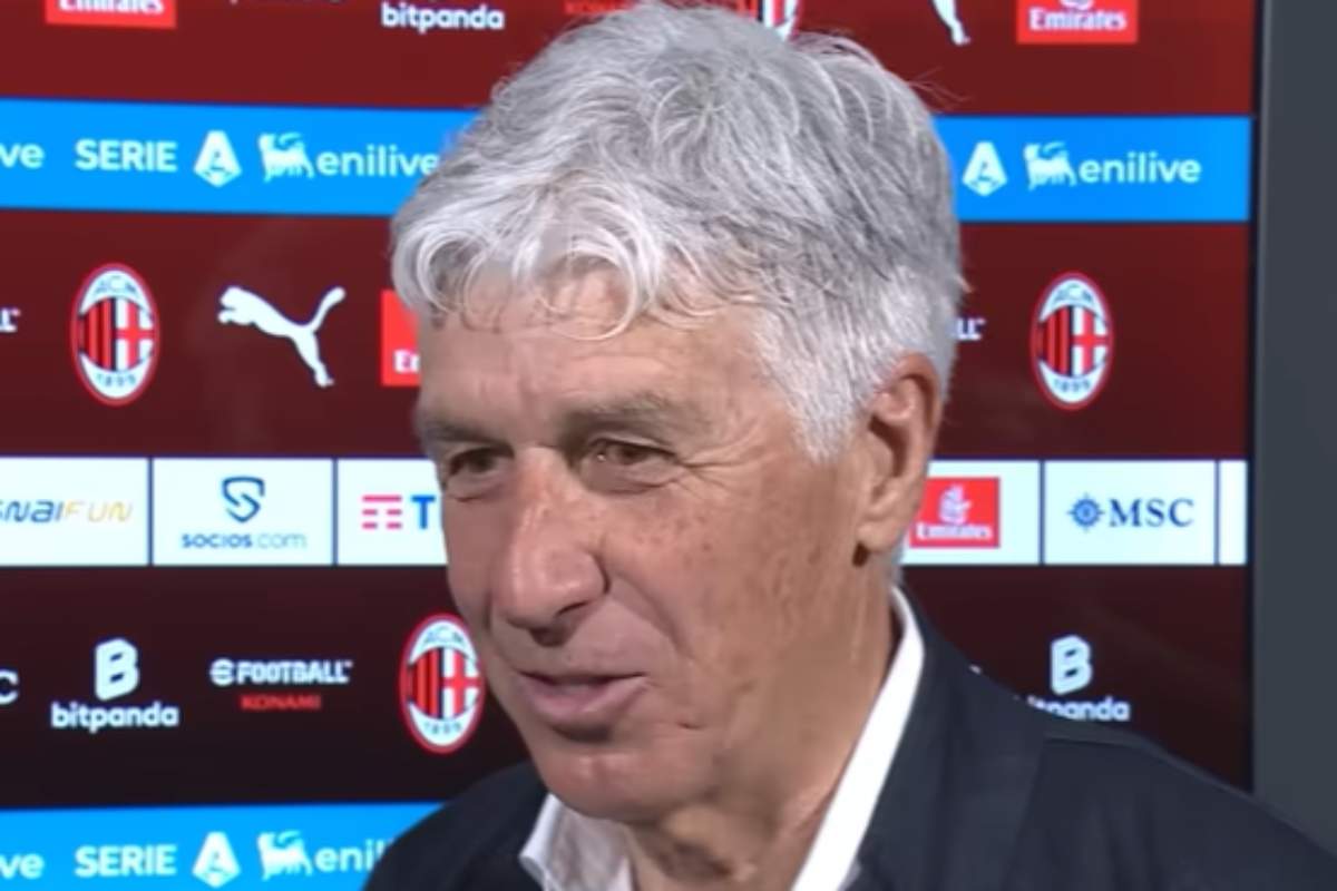 Gasperini intervistato dopo una gara dell'Atalanta