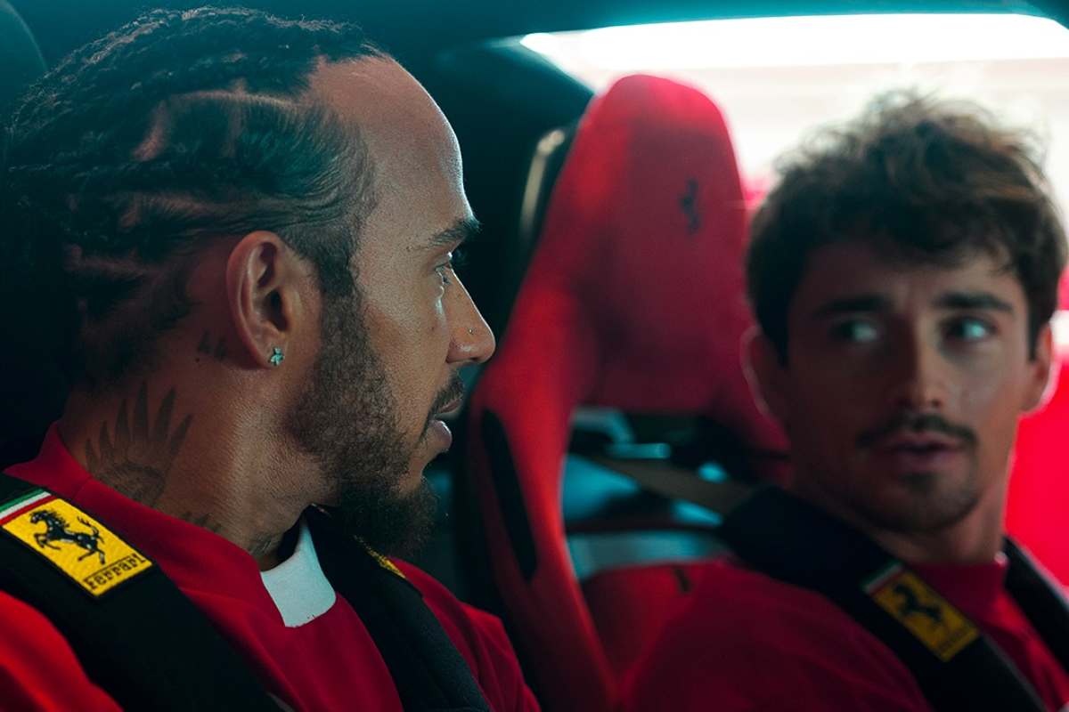 Ferrari Hamilton e Leclerc