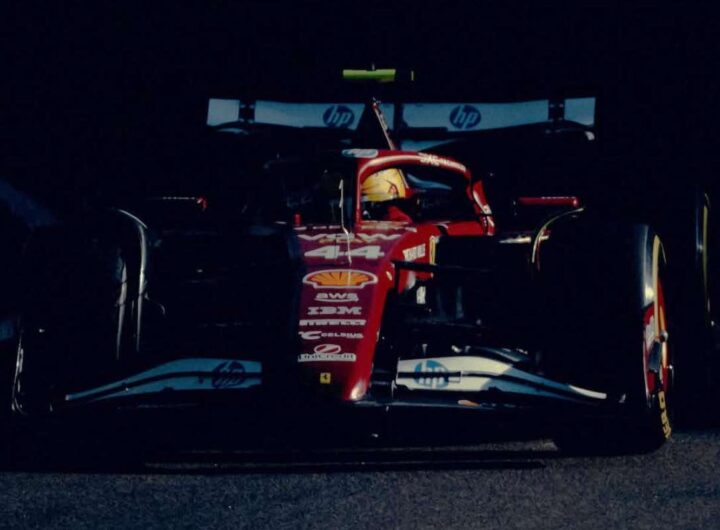 Hamilton in Ferrari