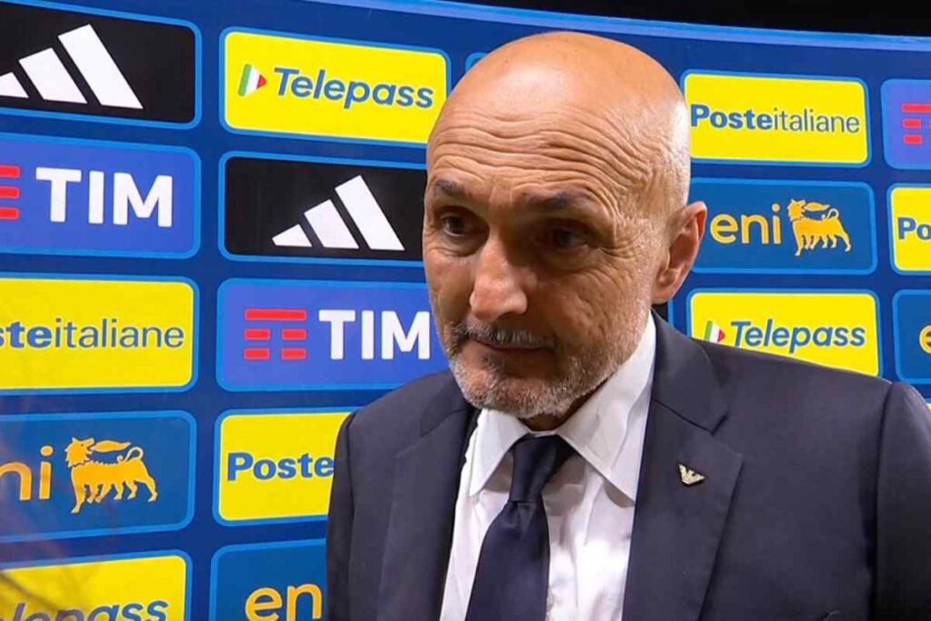Spalletti al microfono
