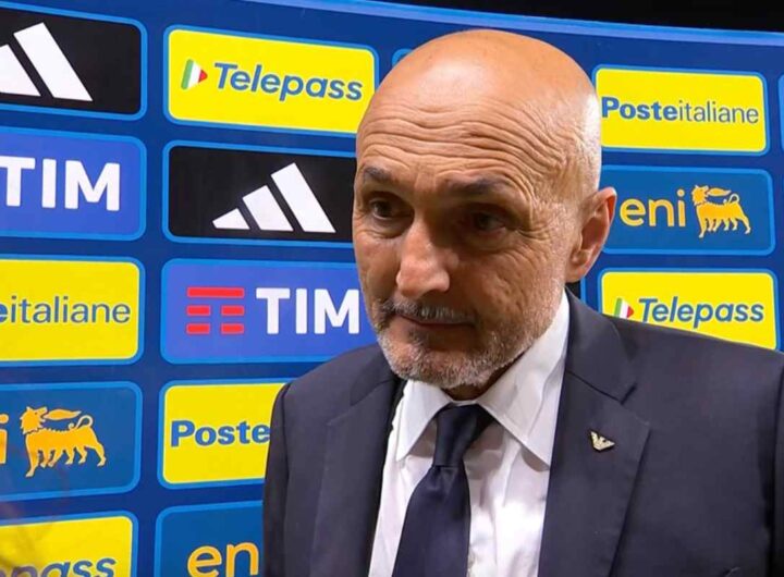 Spalletti al microfono