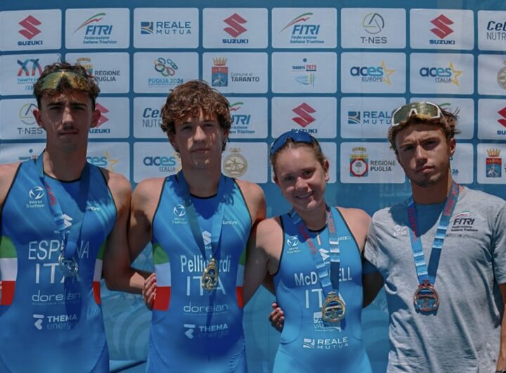 Triathlon, Campionati del Mediterraneo 2025: Martina McDowell, Lorenzo Pelliciardi, Miguel Espuna Larramona e Davide Menichelli