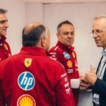 Vasseur, Vigna e gli altri membri del team Ferrari