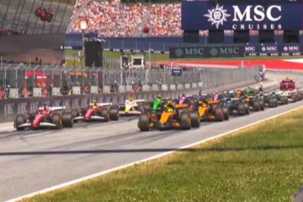 Partenza di un GP di Formula 1