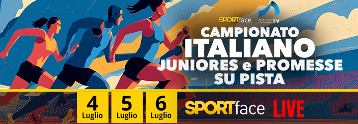 Venerdì 4 luglio si presenta ricco di eventi di sport in tv, a partire dall'atletica su Sportface tv, da non perdere per tutto il weekend il Campionato Italiano Juniores e Promesse su Pista