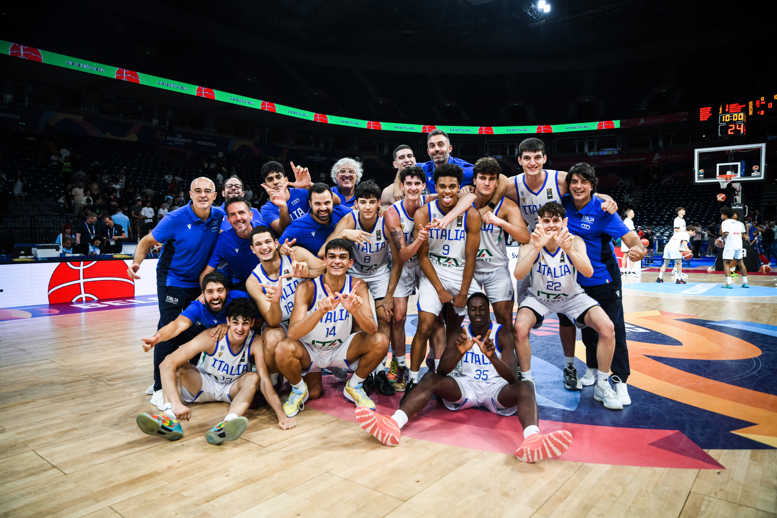 Basket Europeo U18 Italia Serbia