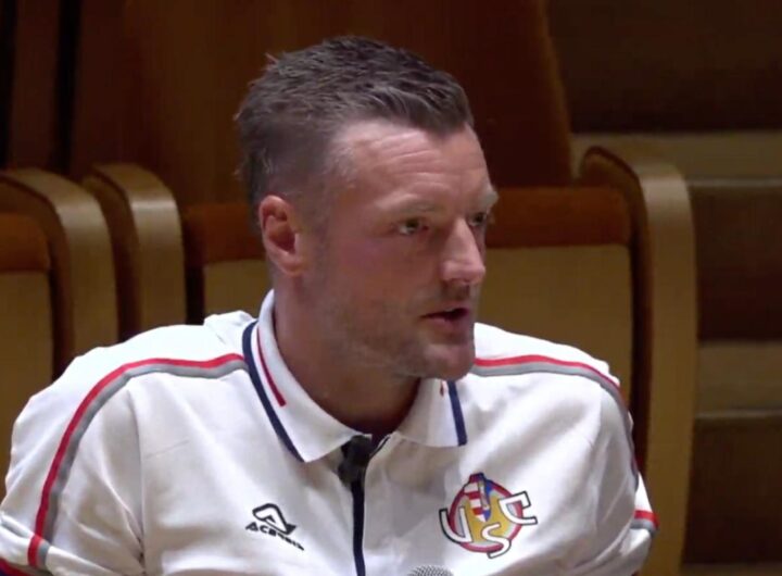 Vardy in conferenza