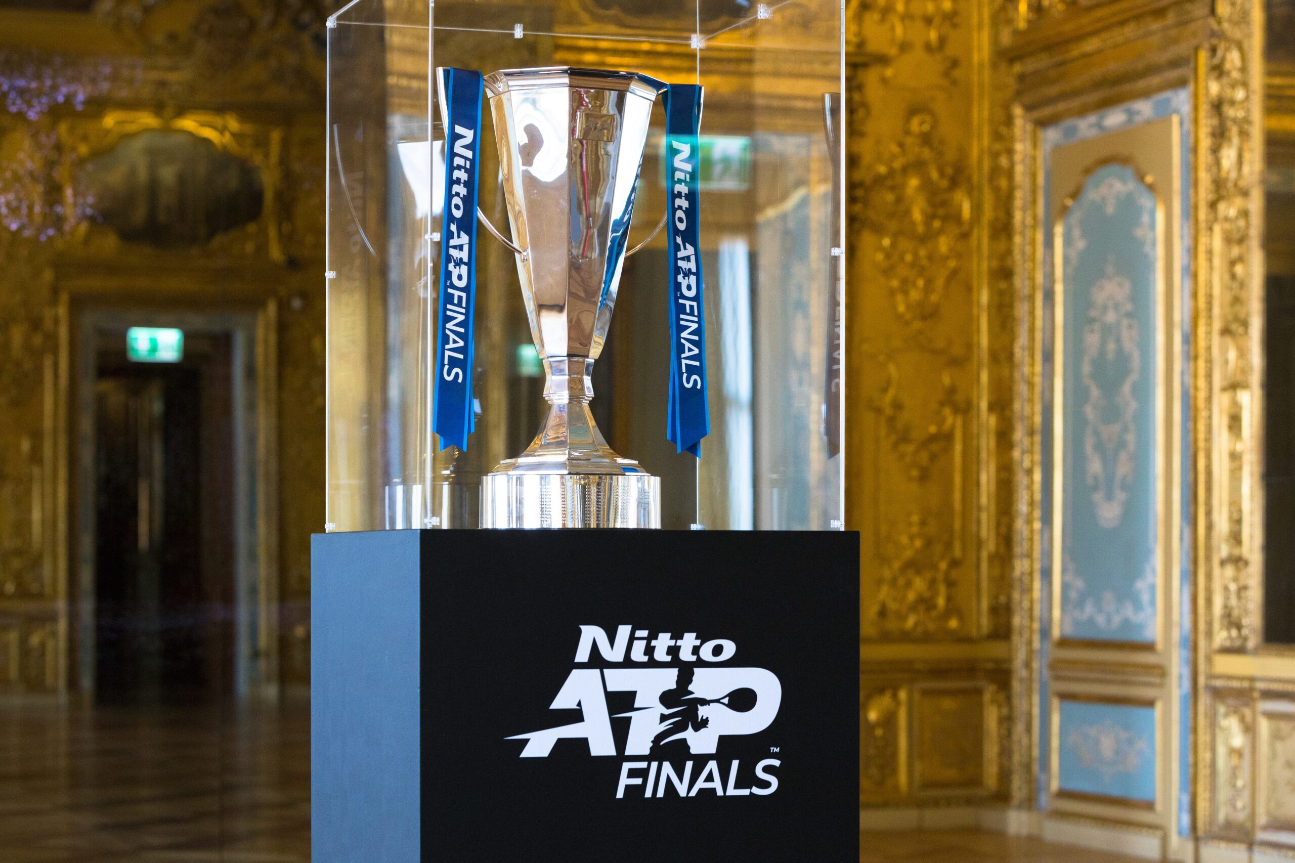 Tennis Il Trofeo Nitto ATP Finals Trophy 2025 esposto alla Galleria d'Italia a Torino