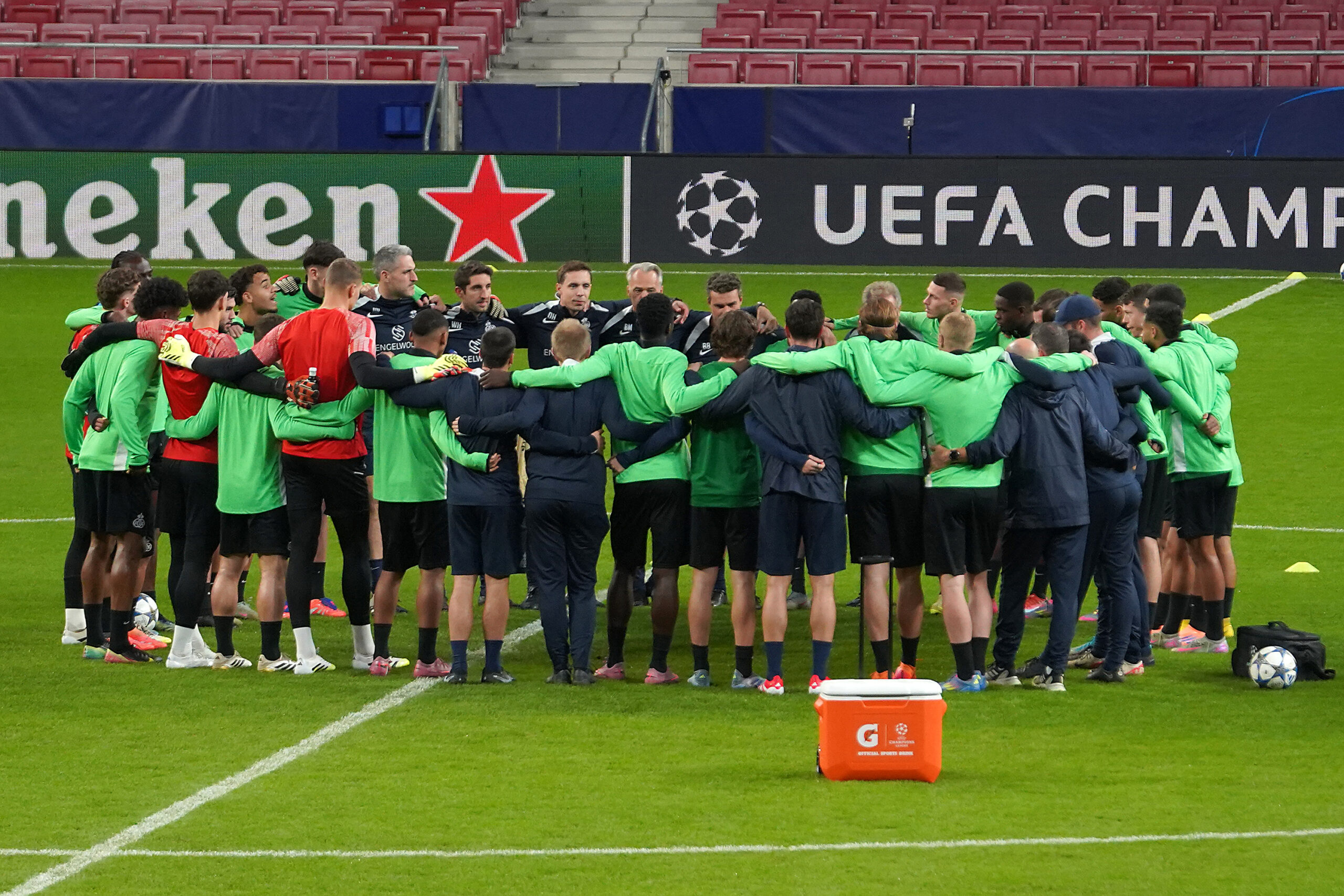 Spain: ATLETICO DE MADRID V UNION SAINT GILLOISE. CHAMPIONS LEAGUE 2025/2026. MATCH 4.