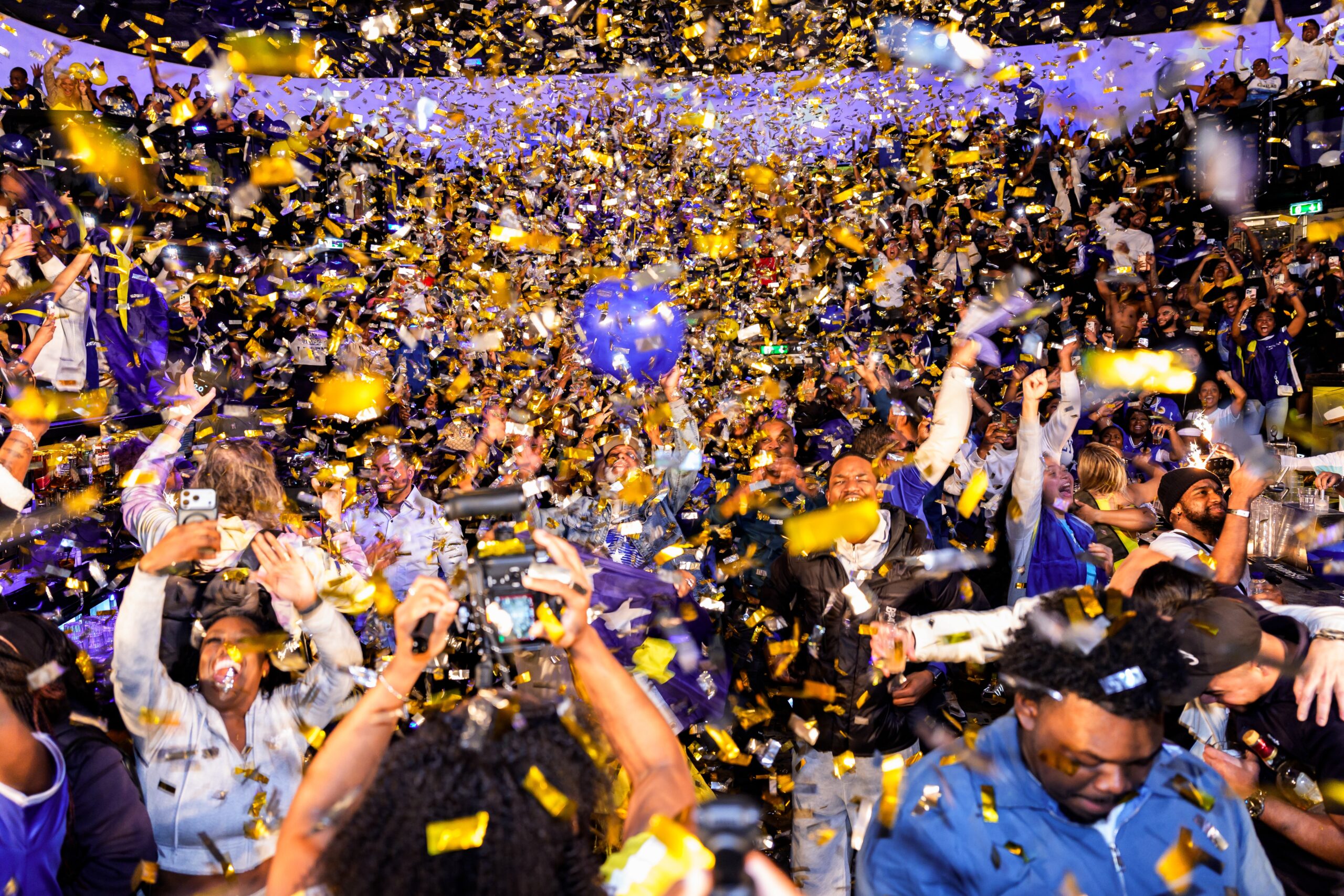 Curacao fans watch qualifying match