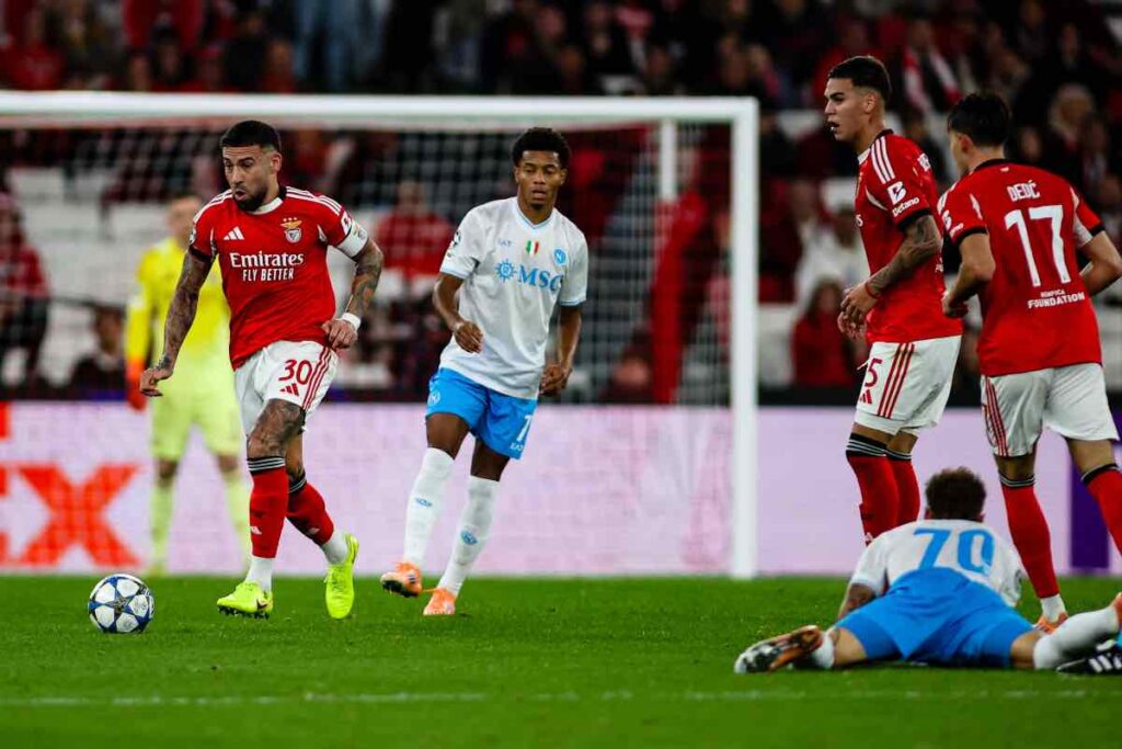 Benfica-Napoli, azzurri ko in Portogallo